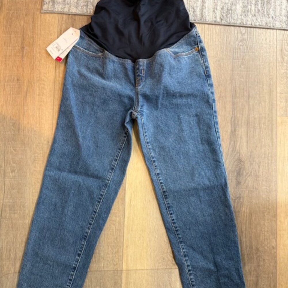 NEW Ingrid & Isabel Maternity Denim Jeans  Pants Sz. 4 Straight